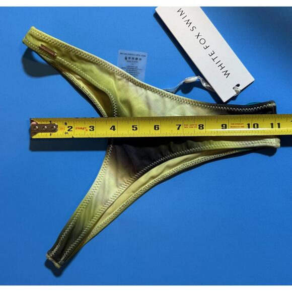 White Fox Boutique Evergreen Bikini - Tuscany Top (S) + Belmont Bottoms (XS) NEW - Picture 4 of 9